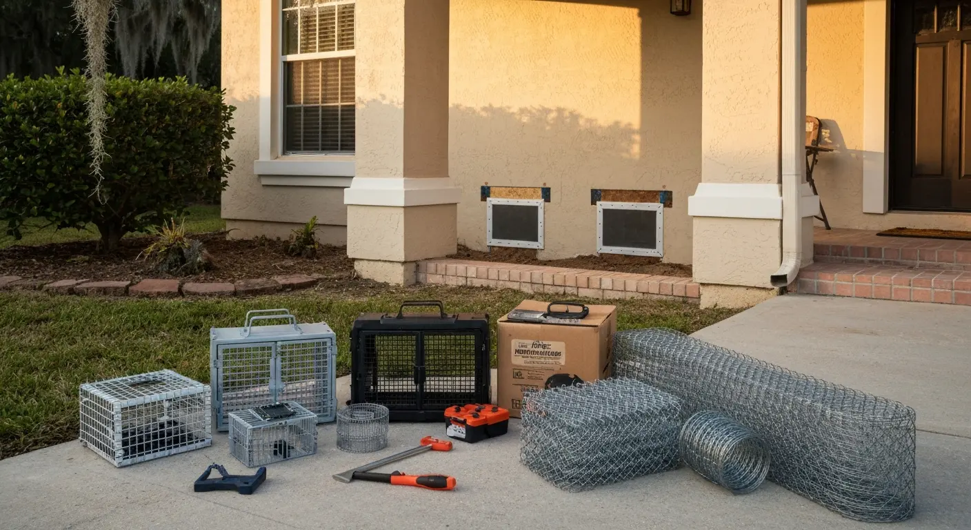 Armadillo and opossum control