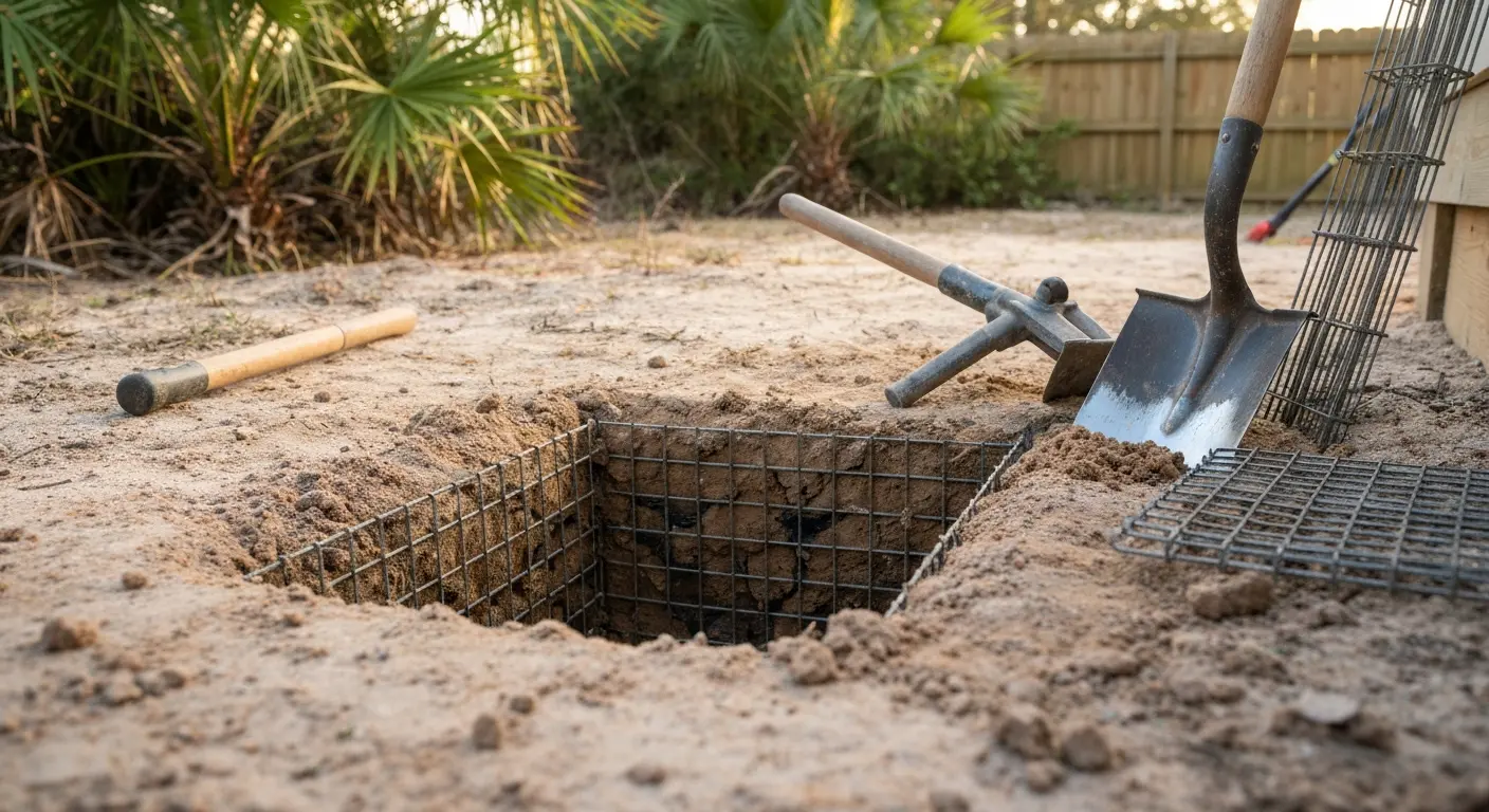 Armadillo burrow repair