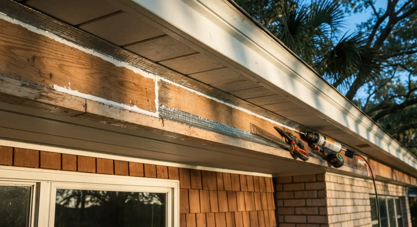 Squirrel damage repair