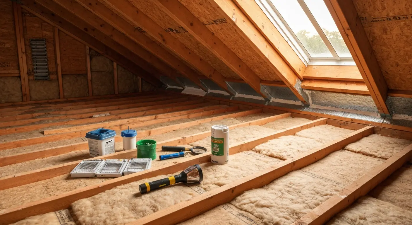 Attic rodent treatment