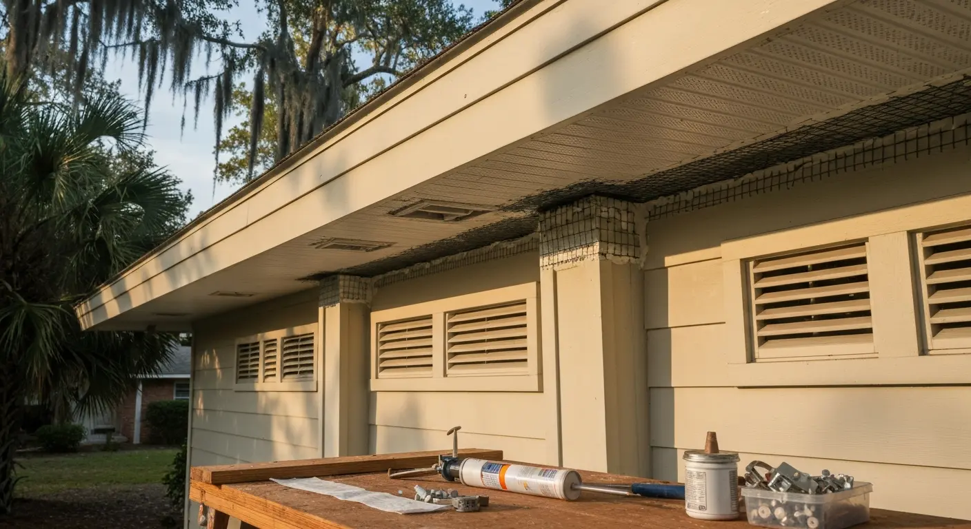 Squirrel exclusion and attic sealing