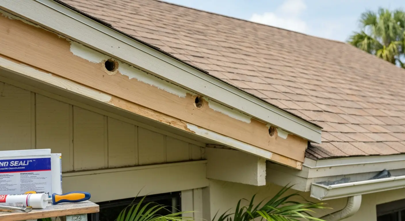 Squirrel attic damage