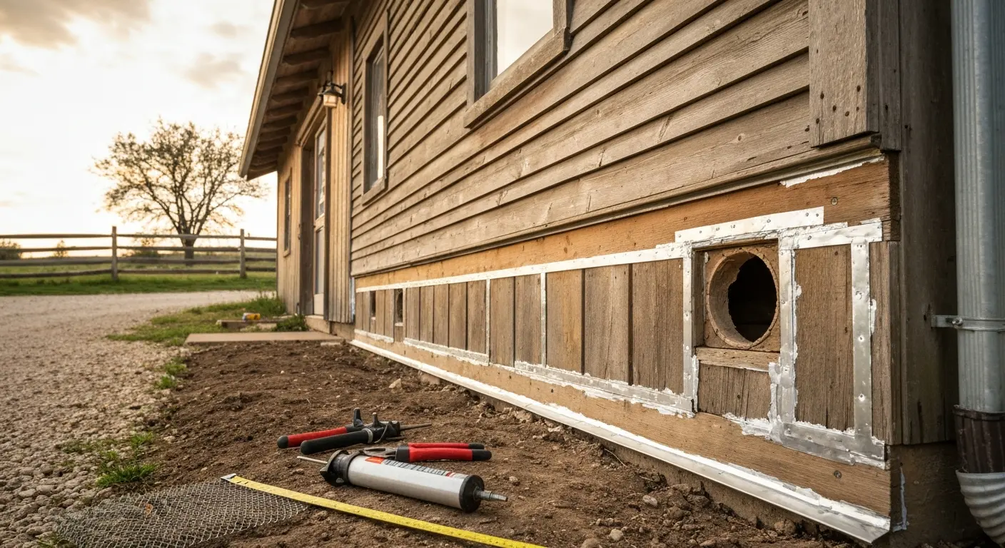 Rodent exclusion work