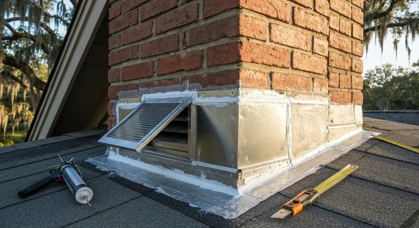 Bat exclusion work on attic