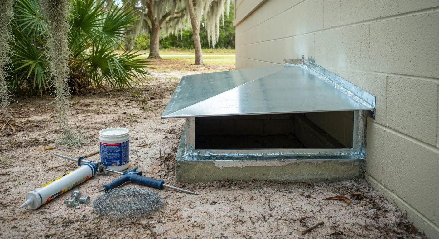 Squirrel in crawlspace