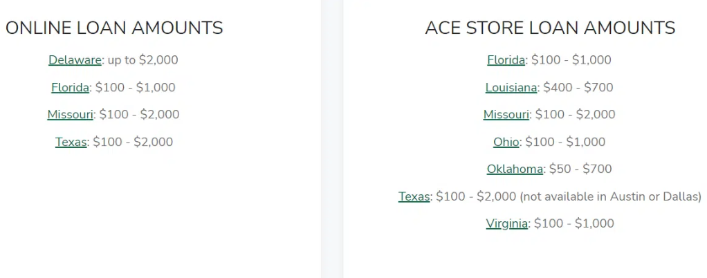 acecash express options