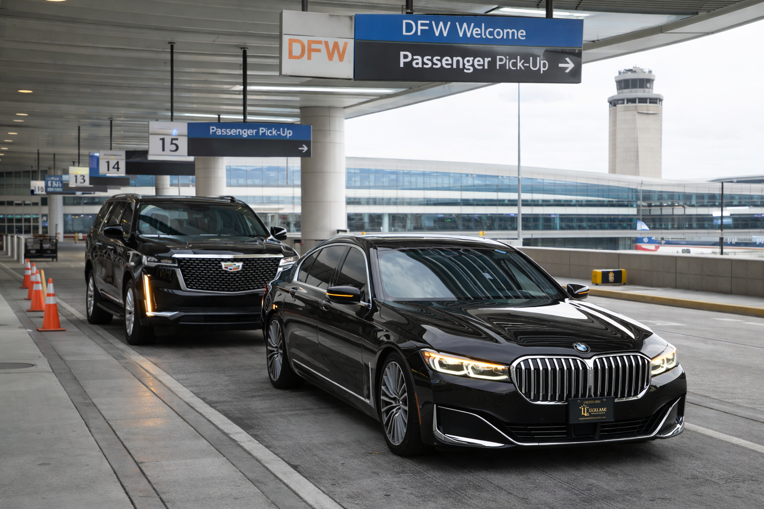 Dallas Fort Worth International Airport terminal with arriving passengers