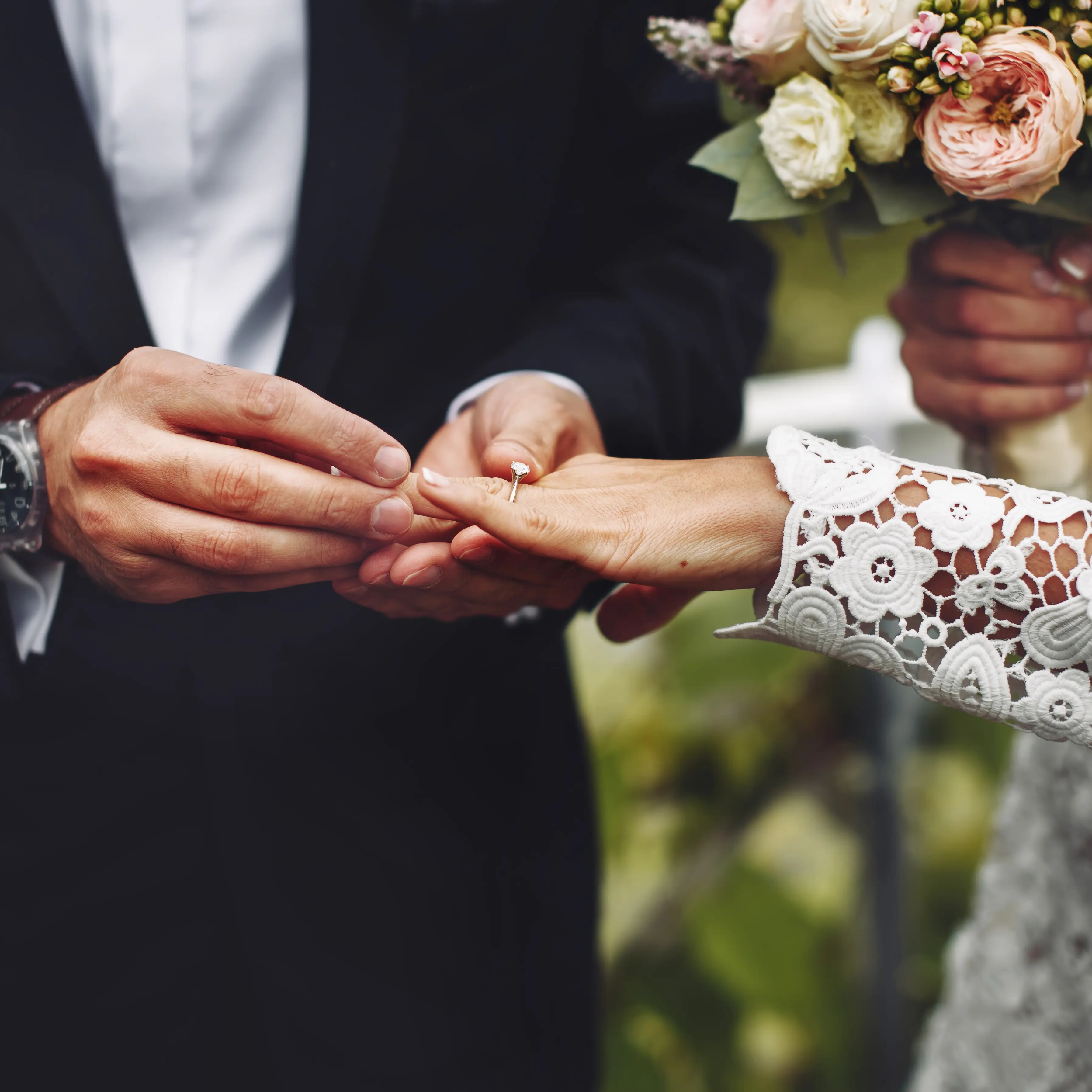 Wedding closeup