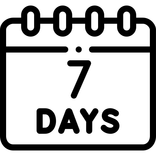 One Week Timeline Icon