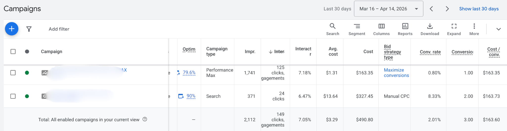PPC Performance Result from a Carpet Cleaner in TN