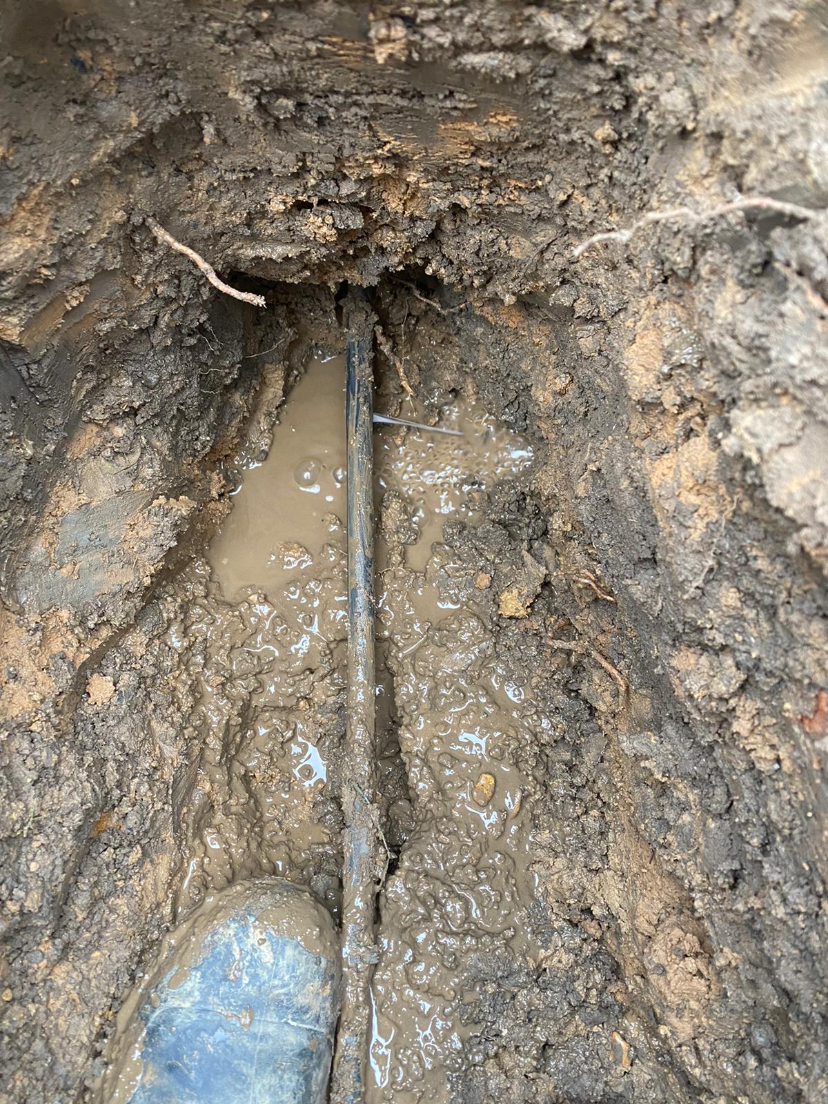 Underground water leak located