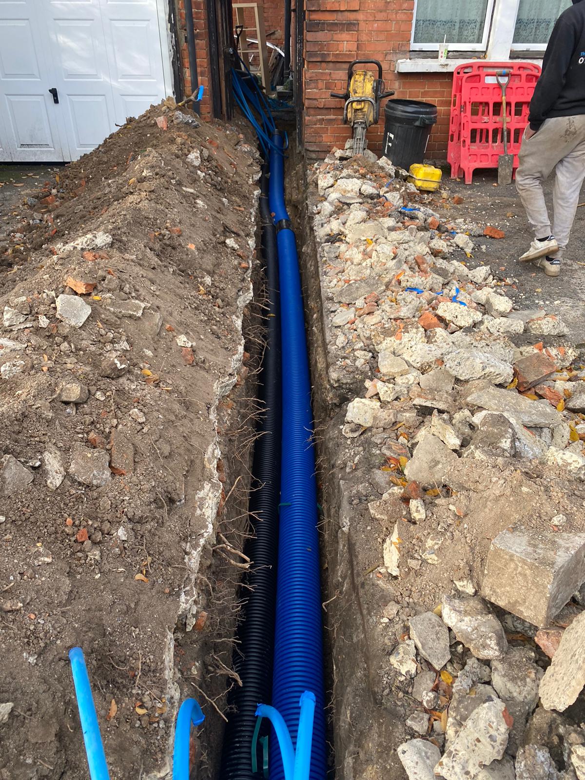 Underground multi utilities installation by Kane and Sons