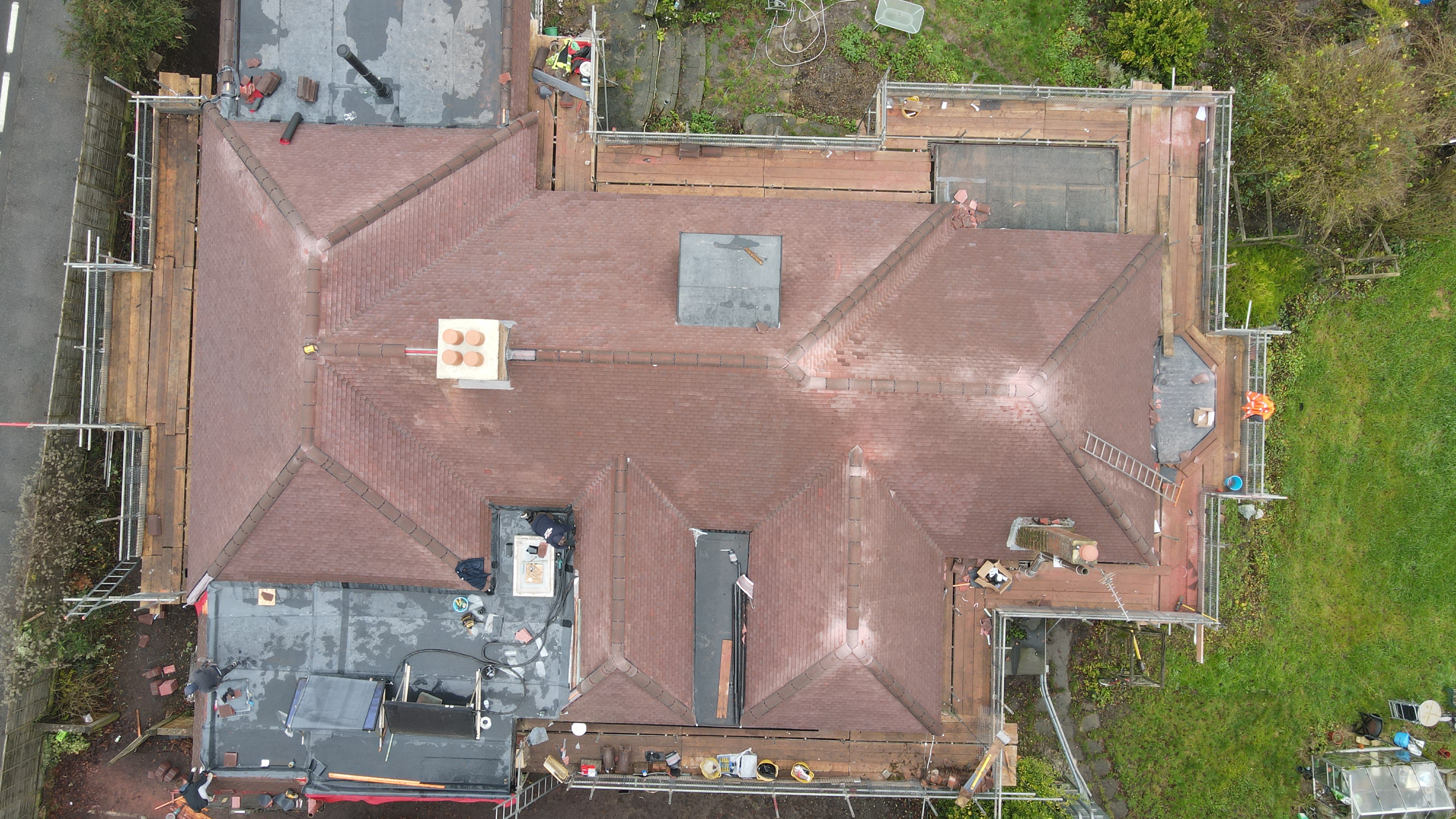 Completed re-roof by Kane and Sons