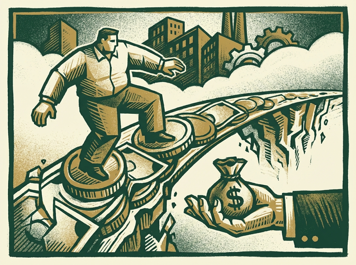 Cash runway visualization during a pivot