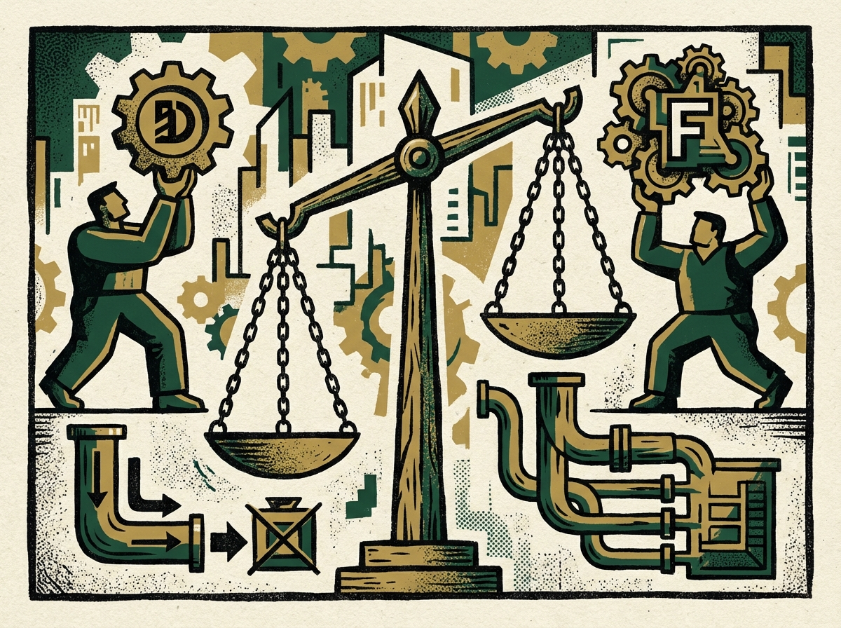 Financial graph showing DSCR vs FCCR covenant calculations Financial graph showing DSCR vs FCCR covenant calculations