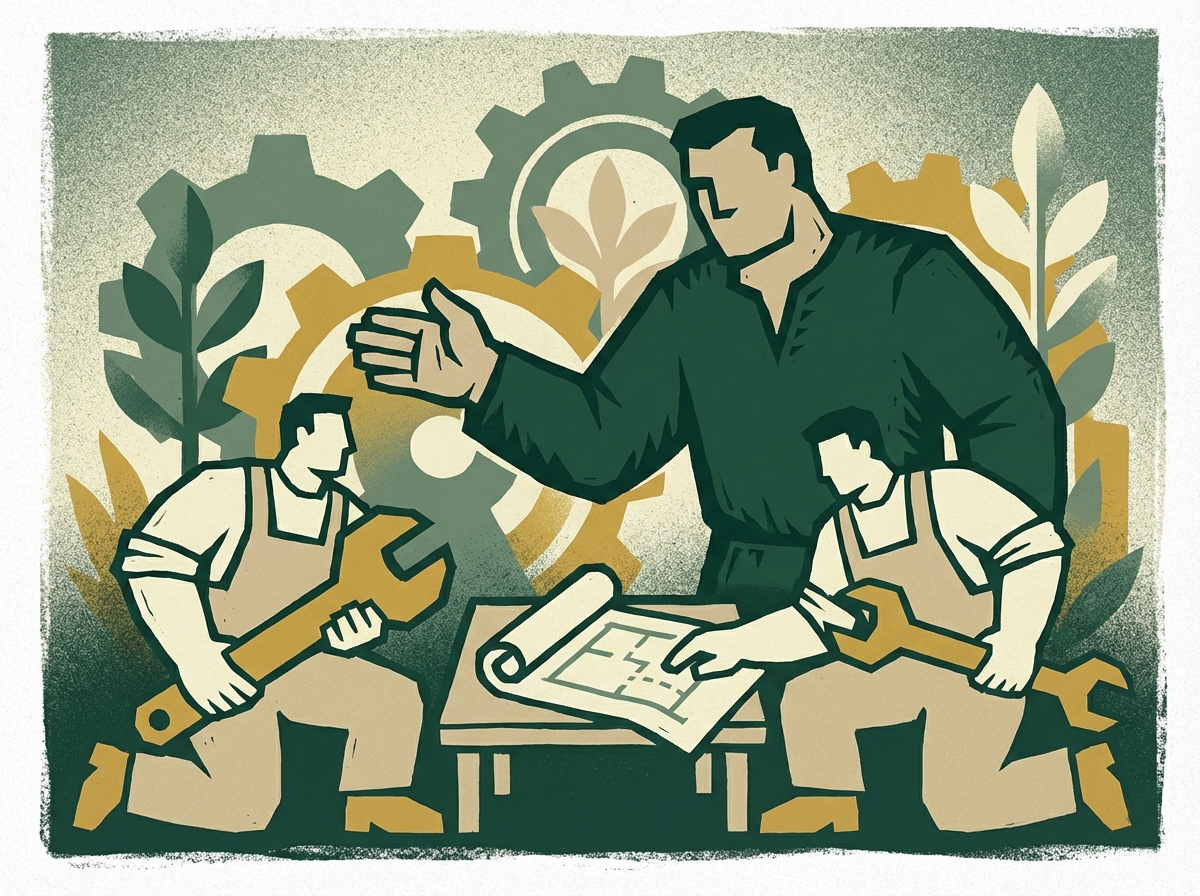 Leadership handshake representing successful succession planning