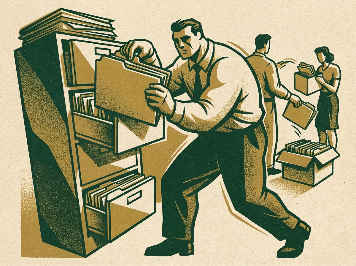 CEO reviewing financial documents - Tax Return Analysis