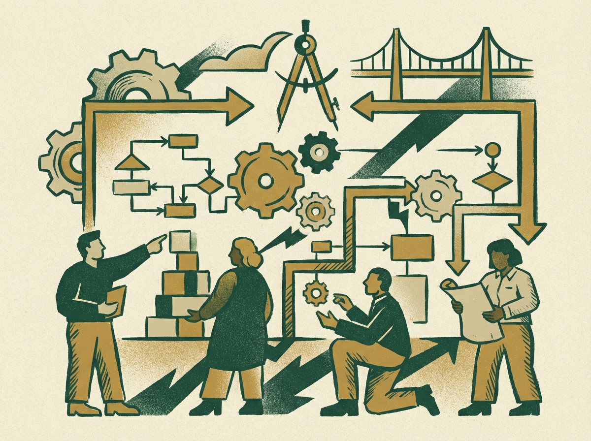Diagram showing the three core pillars of the Strategic Execution Framework