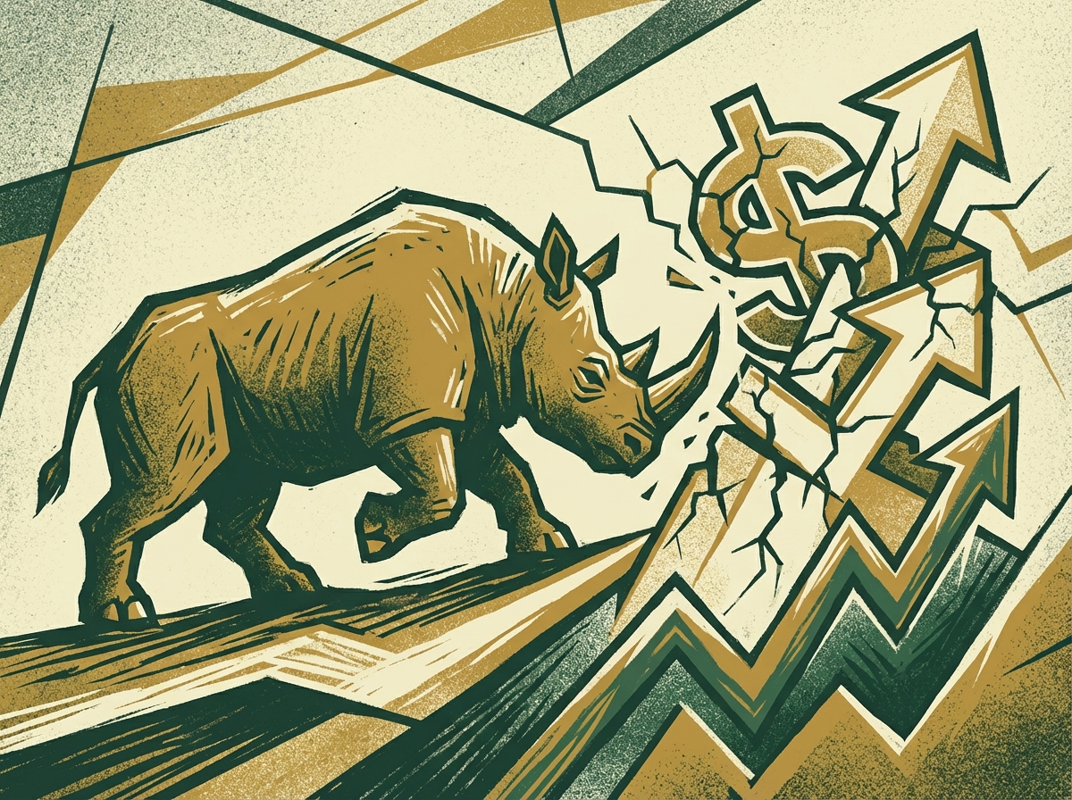 Interest rate chart showing refinancing risk