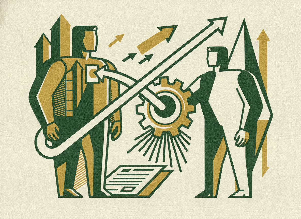 Woodcut illustration representing what venture debt is and how it works.
