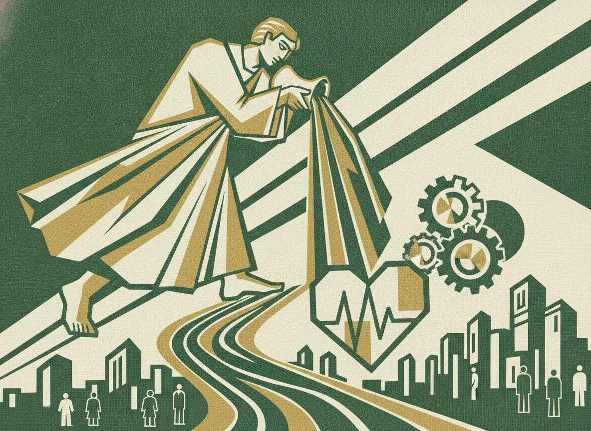 Woodcut illustration representing liquidity: the hidden health metric.