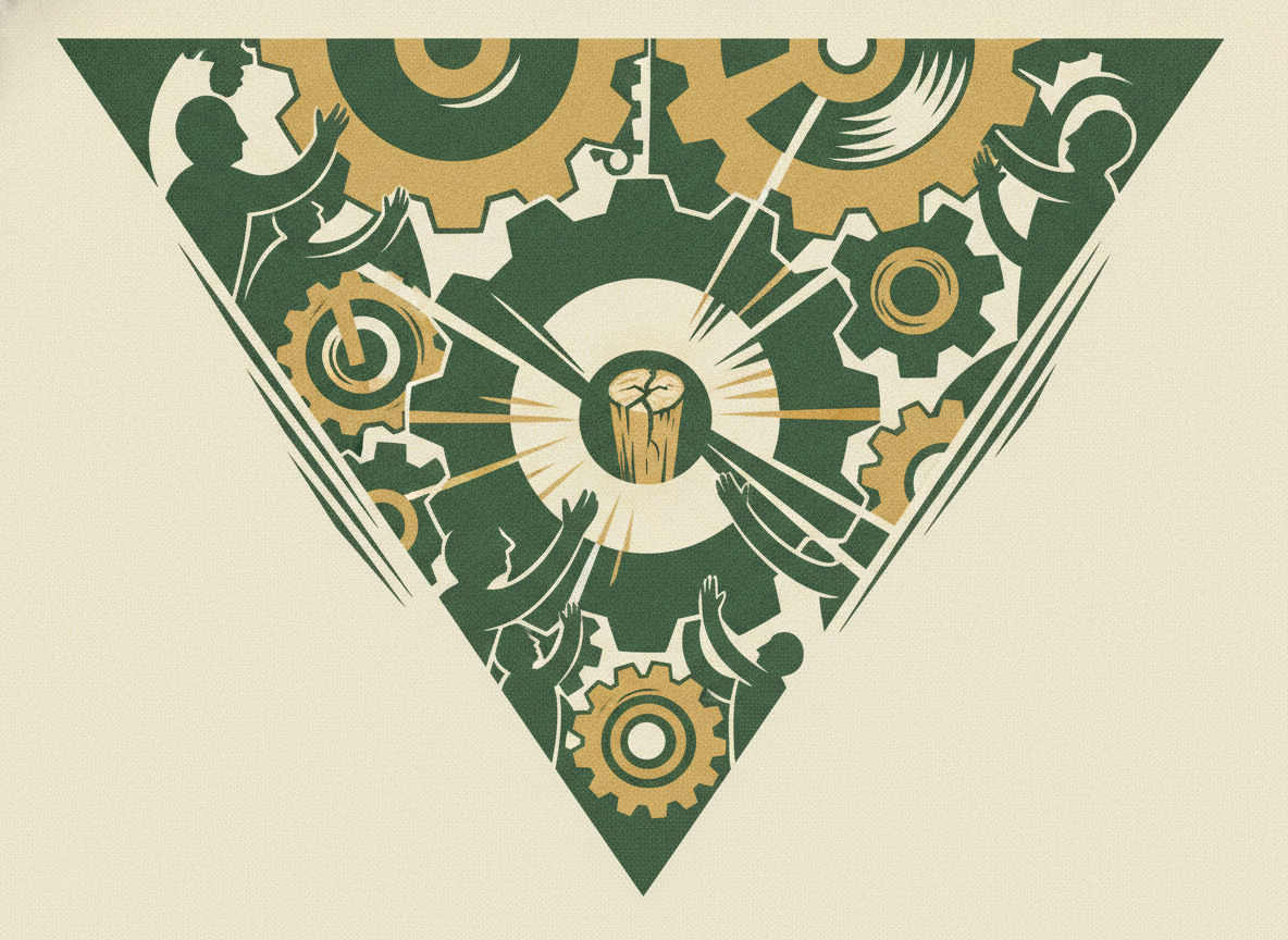 Woodcut illustration representing the finance function's hidden single point of failure.