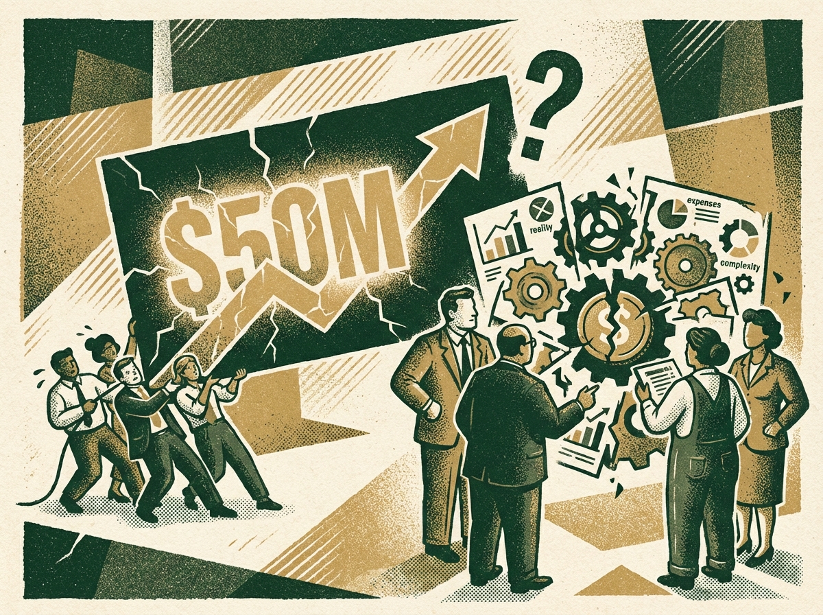 Cost comparison infographic between fractional and full-time CFO