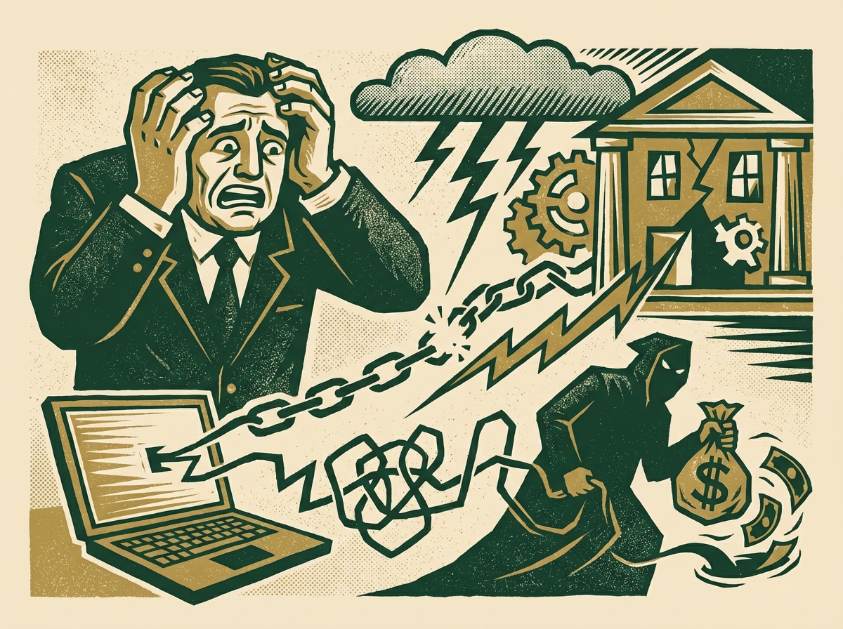 Wire fraud diagram showing human firewall and internal controls