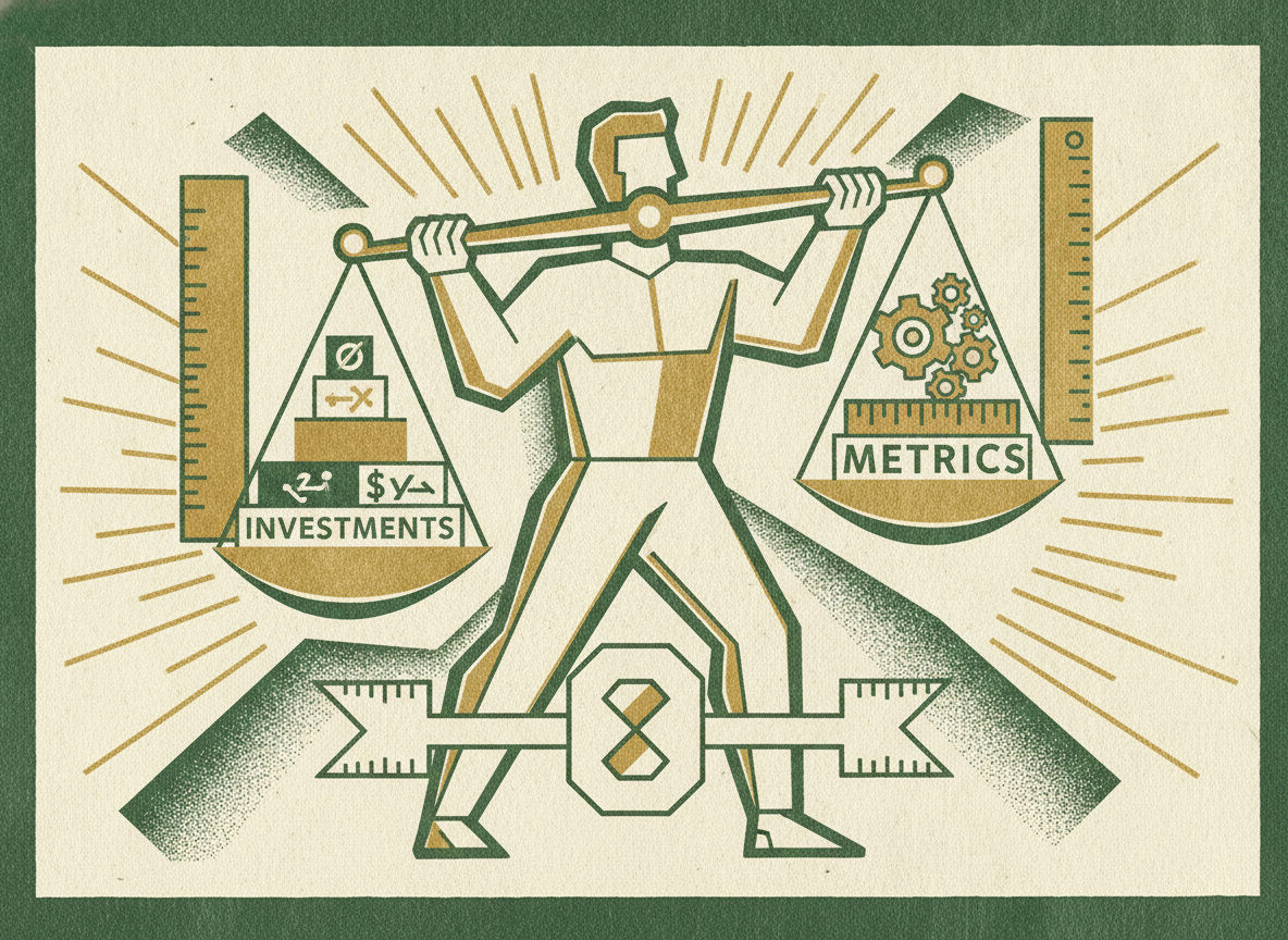 Woodcut illustration representing the metrics that compare investments fairly.