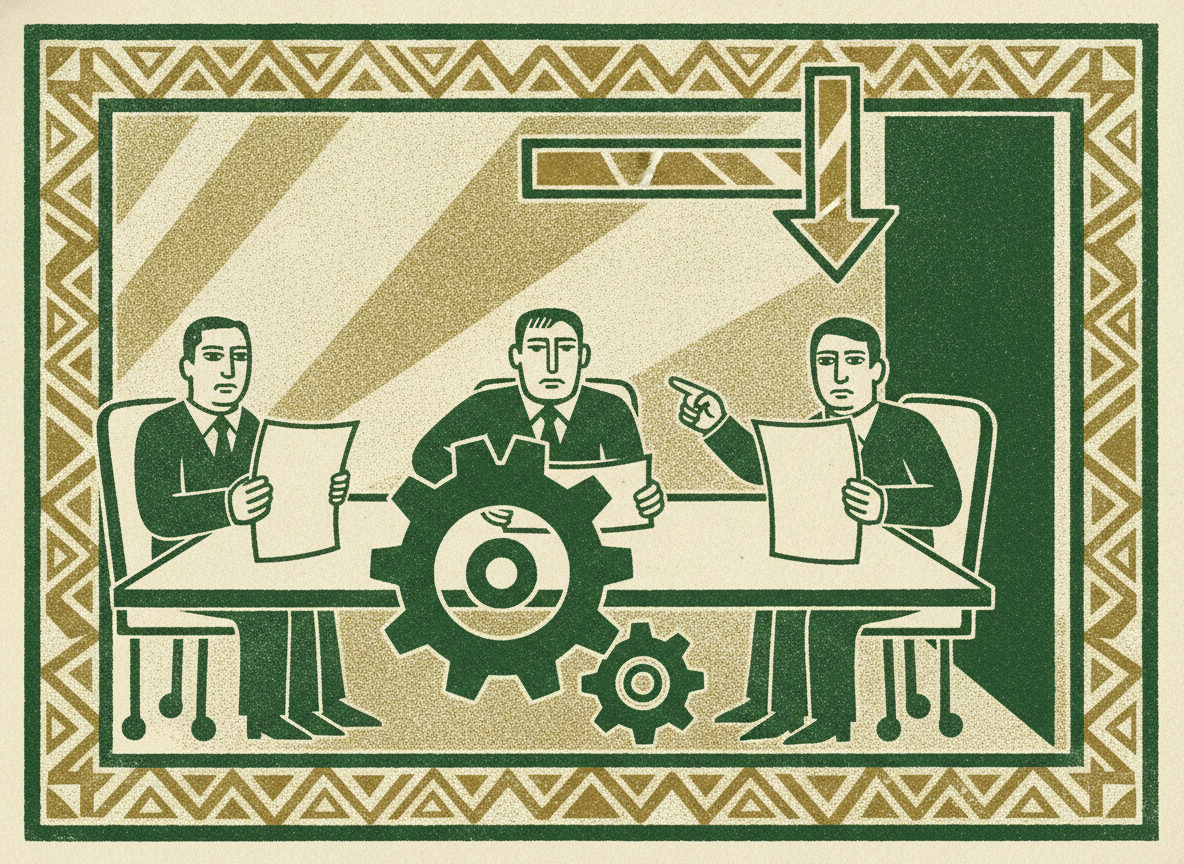 Woodcut illustration representing why most qbrs change nothing.