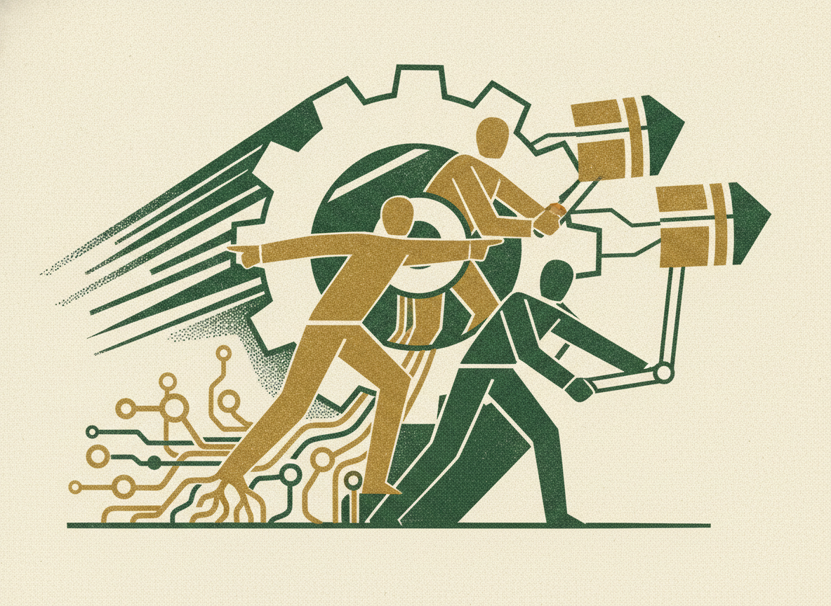Woodcut illustration representing finding your business's real drivers.