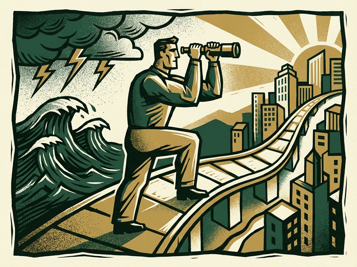 Team discussing board deck and managing expectations