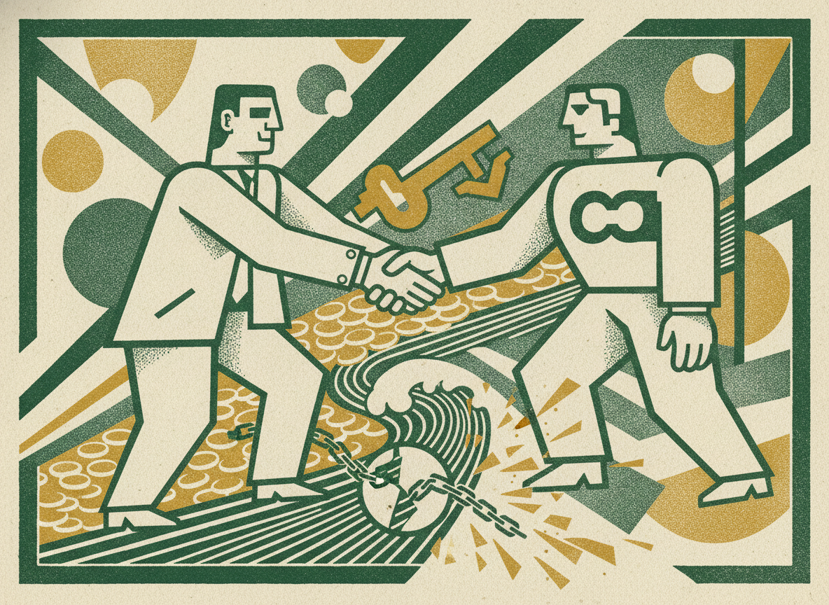 Woodcut illustration representing why founder liquidity is no longer taboo.
