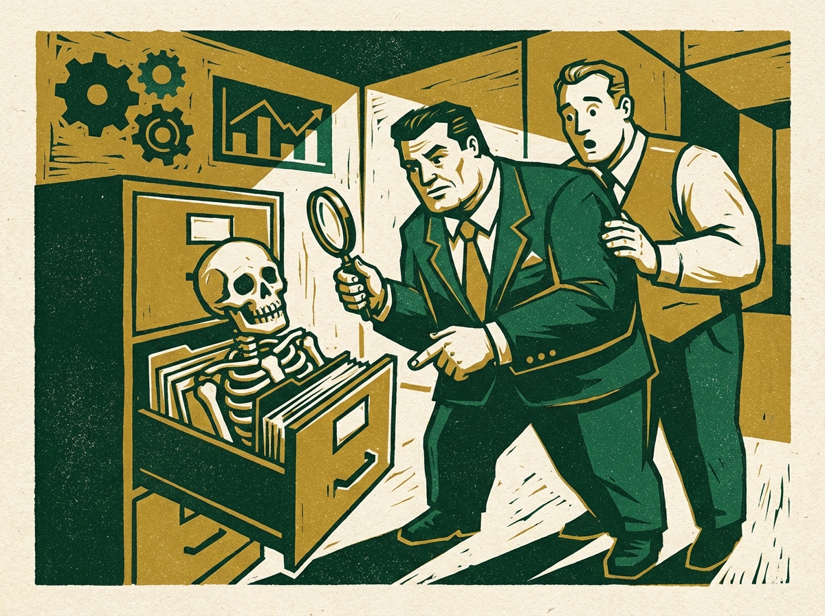 Finding Skeletons in Financials Before Exit