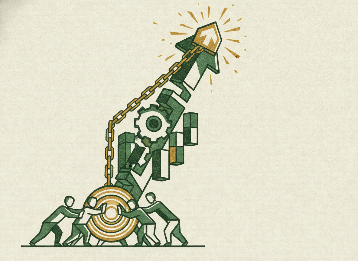 Woodcut illustration representing why subscription economics drive valuation.
