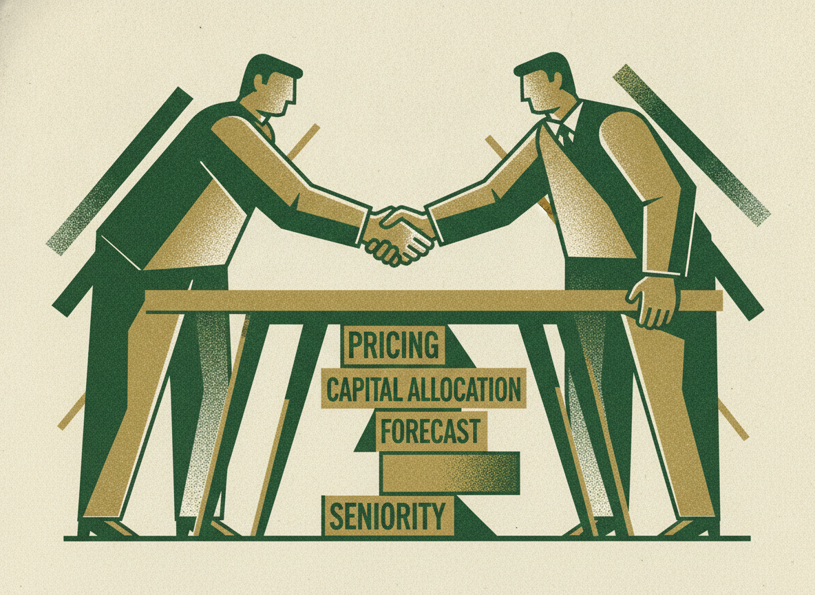 Woodcut illustration representing what founders should demand from executive financial leadership.