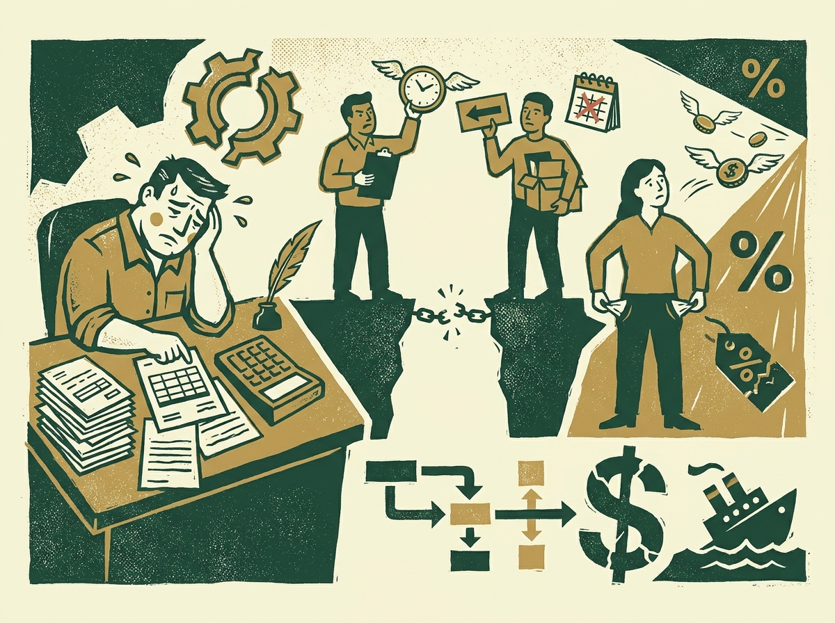 The chaos and expense of manual data entry in outdated business software