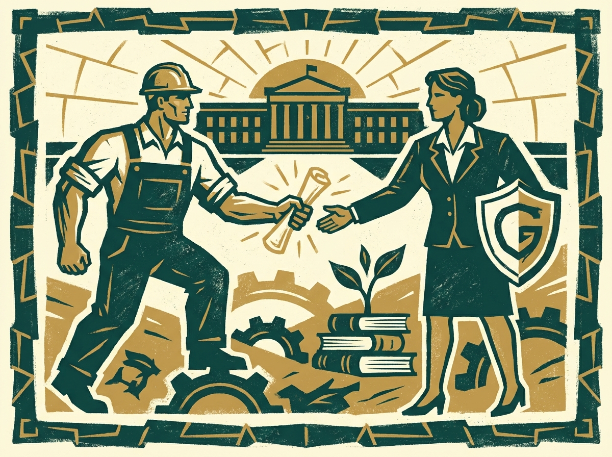 Funding sources pie chart showing non-dilutive grant strategy