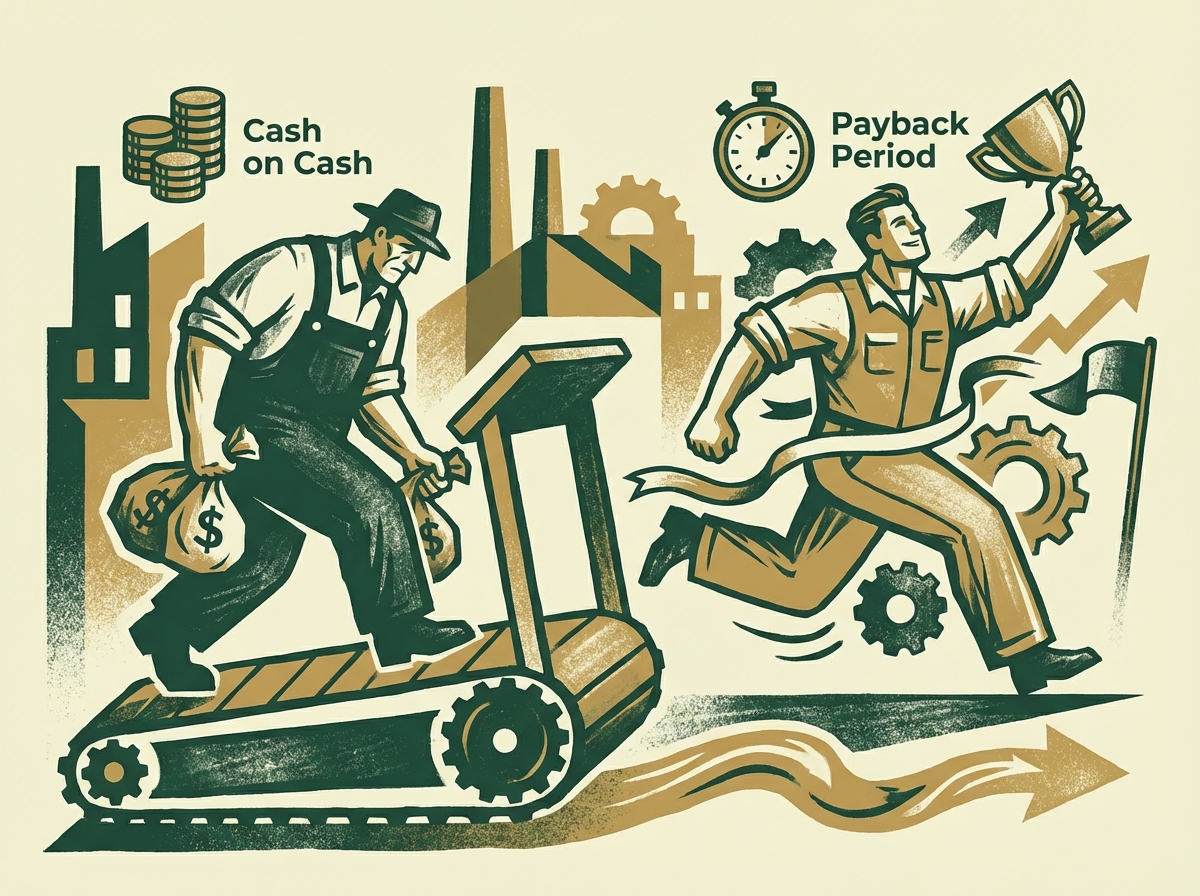 Chart showing the advantage of a shorter CAC Payback Period