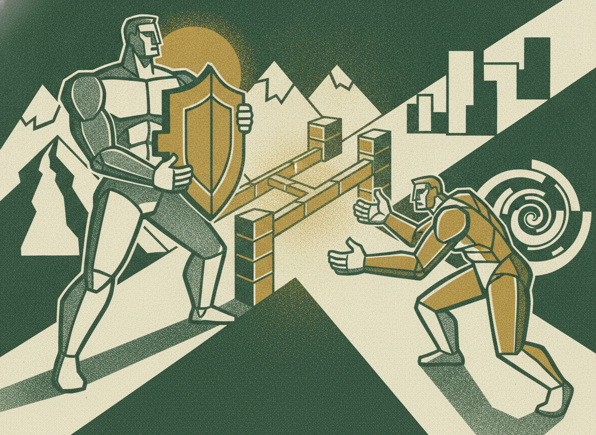 Woodcut illustration representing negotiating from readiness, not desperation.