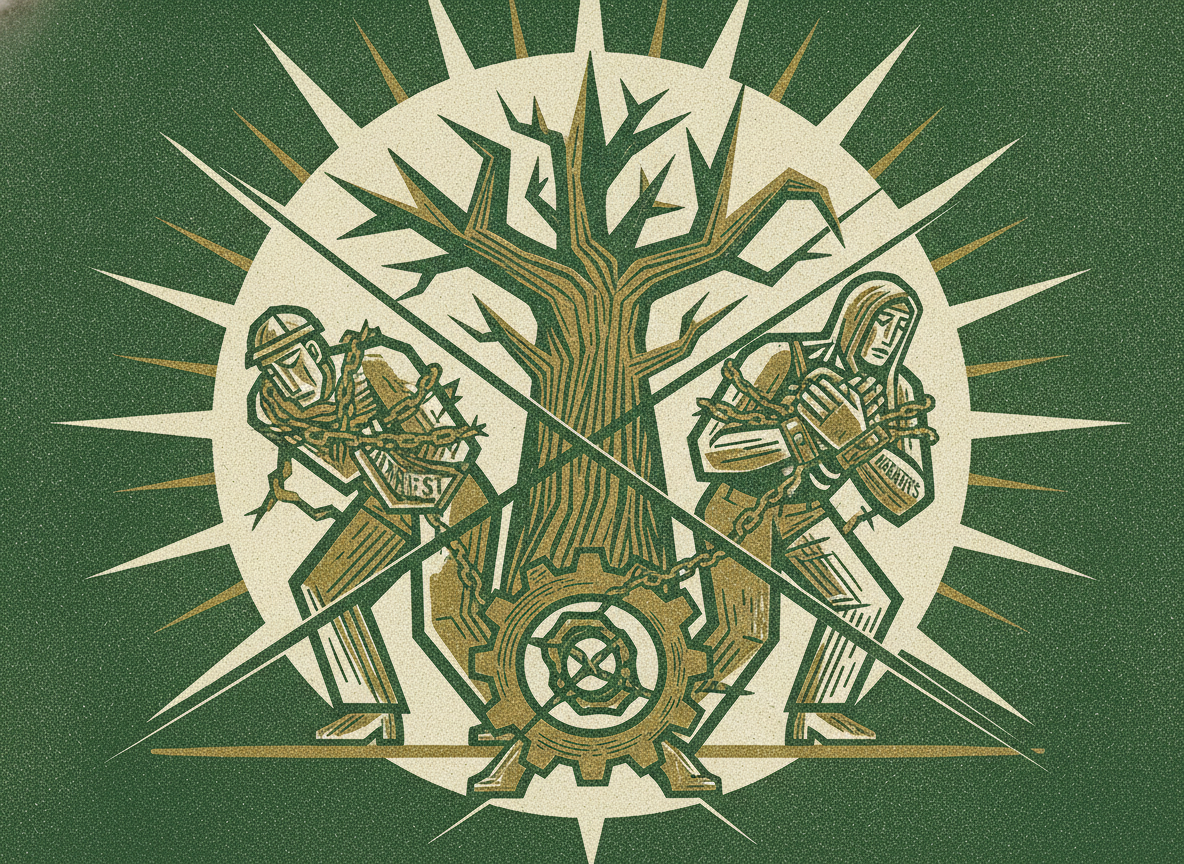Woodcut illustration representing the real cost: interest, fees, and warrants.