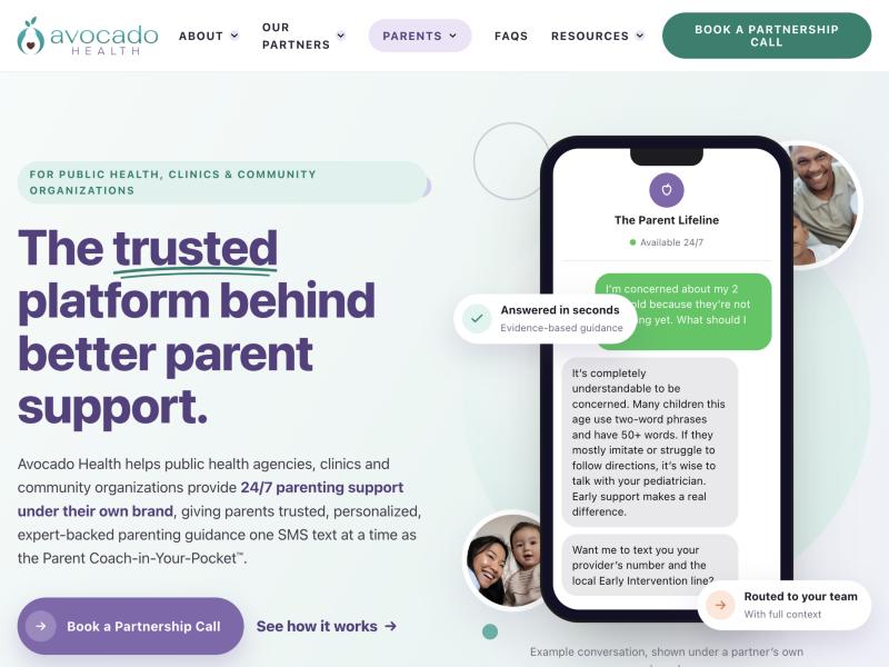 Avocado Health website preview