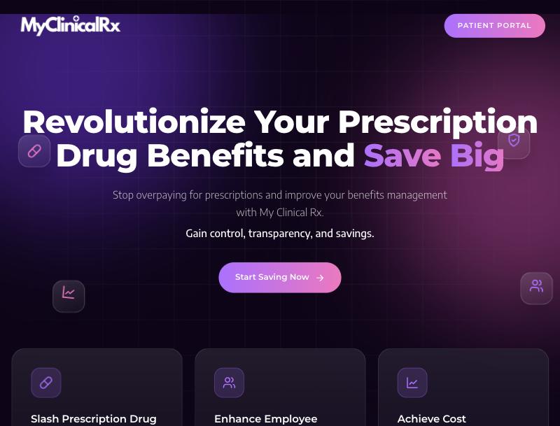 My Clinical Rx website preview