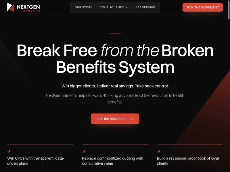 NextGen Benefits website preview