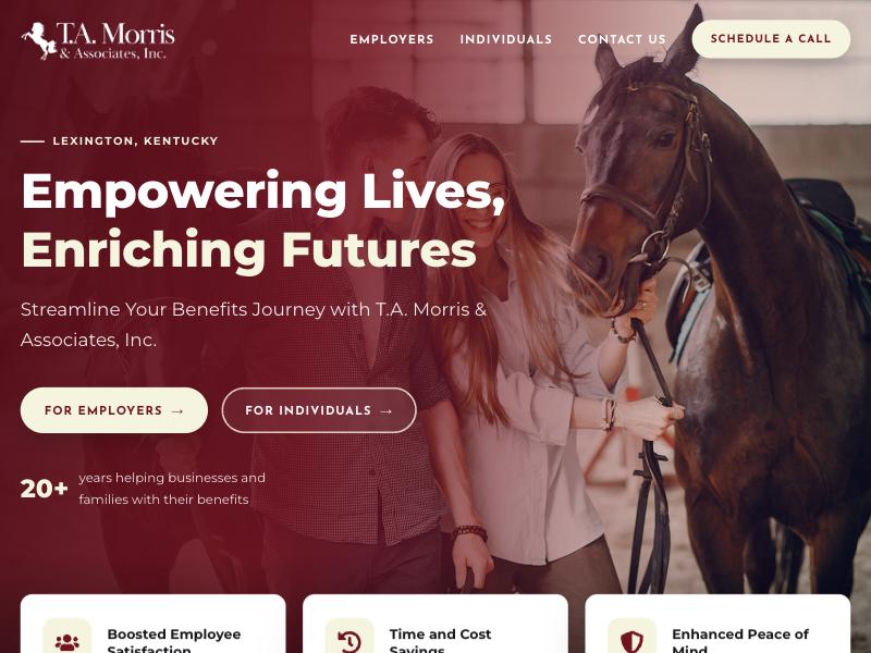 T.A. Morris & Associates website preview