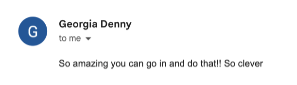 Email from Georgia