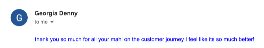 Email from Georgia