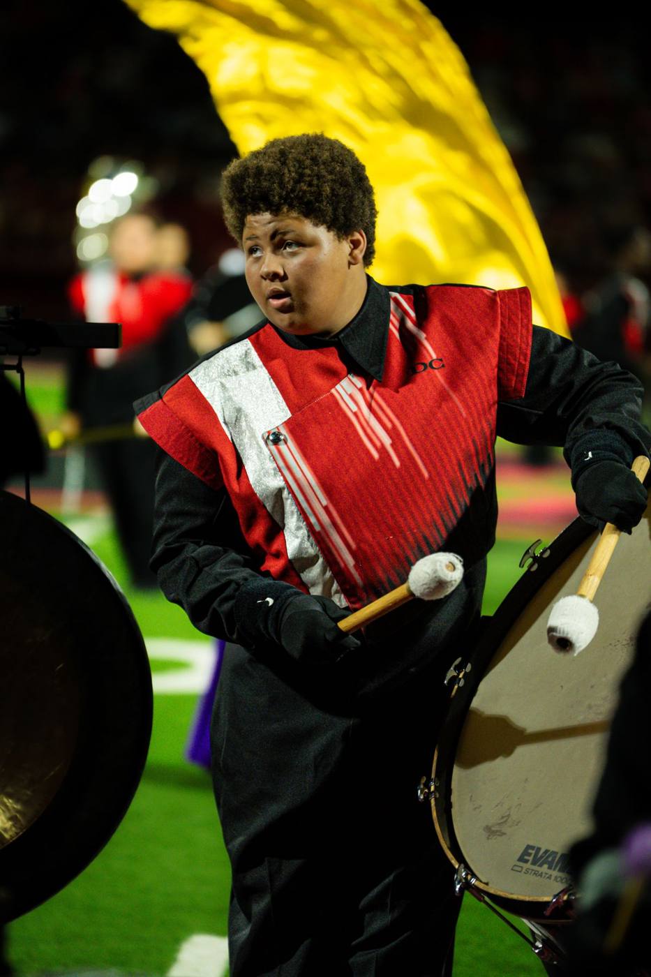 Percussionist with mallets