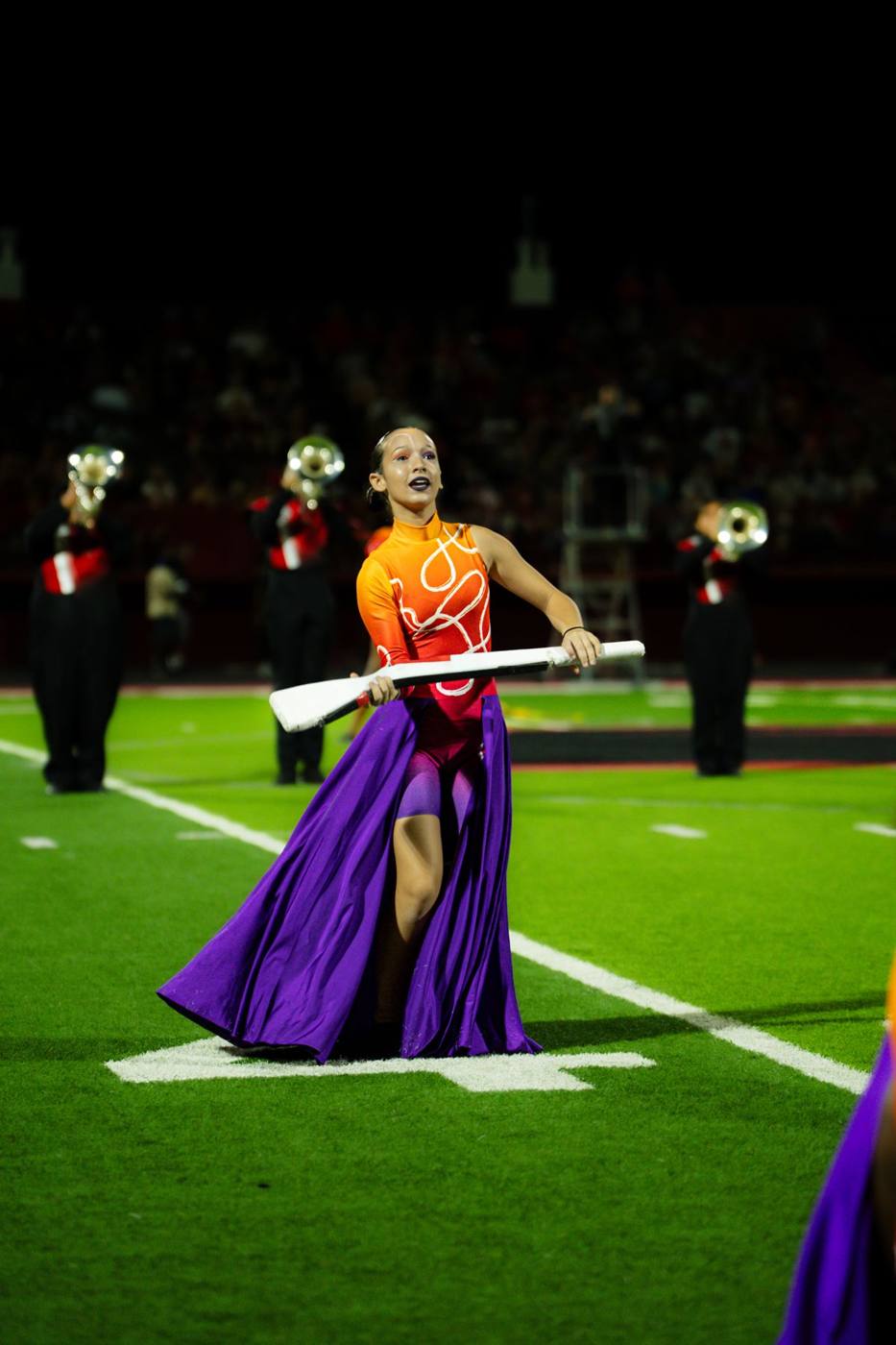 Guard member with rifle on the field