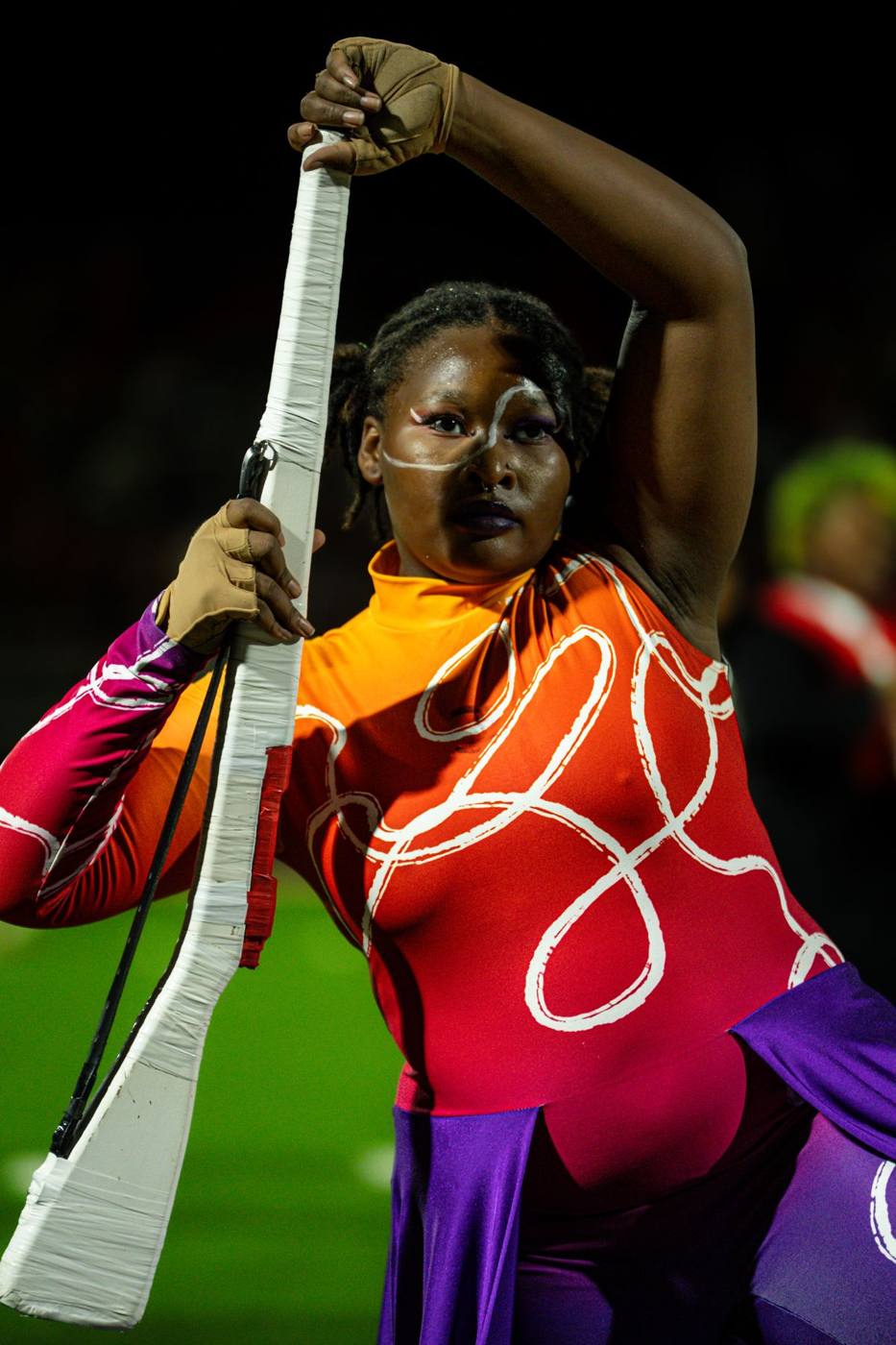 Guard member with flag pole